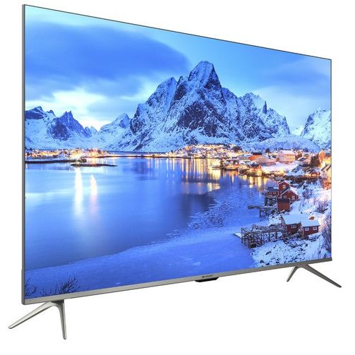 شاشة تلفزيون سمارت تورنيدو 43 بوصة LED، دقة FHD، بريسيفر داخلي - 43ES1500E مع حامل شاشة تلفزيون، بحجم 14 إلى 42 بوصة - اسود 