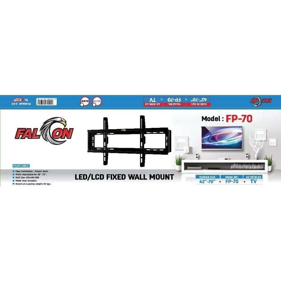 شاشة تلفزيون سامسونج 65 بوصة سمارت LED، بدقة 4K UHD بريسيفر داخلى - UA65DUE800UXEG مع حامل حائط فالكون 