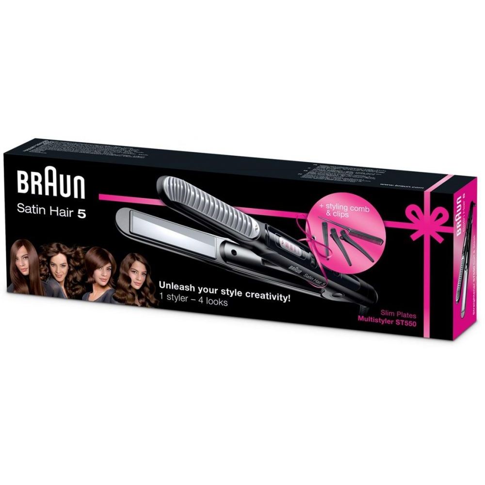 مصفف الشعر الهوائي براون ساتين هير 5، 1000 وات، اسود - AS530 