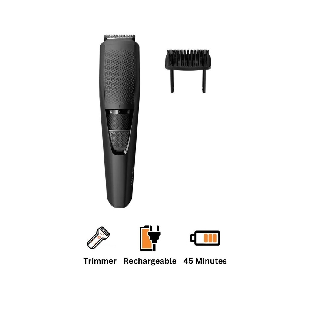 ماكينة تشذيب الشعر الكل في واحد براون مع ماكينة حلاقة جيليت للرجال، اسود/ أزرق - MGK3242 