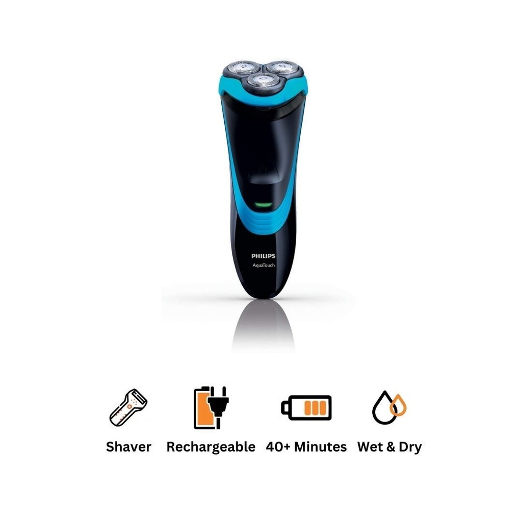 ماكينة حلاقة الجسم فيليبس، للشعر المبلل والجاف، فضي × اسود - BG5020-15 