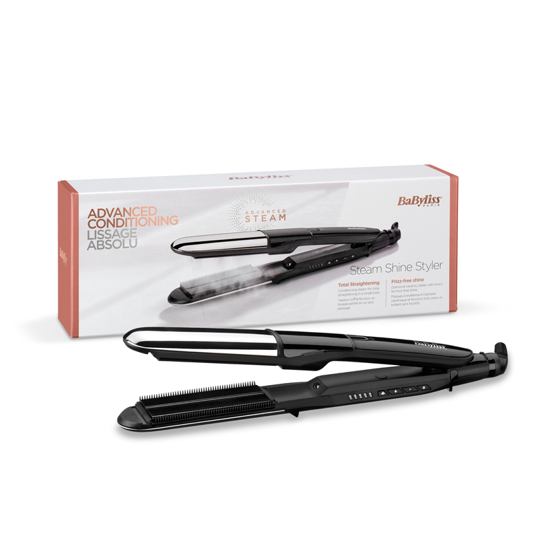 مكواة الشعر الكيرلي بيبي ليس كونيكال واند، اسود/روز جولد - C454E 