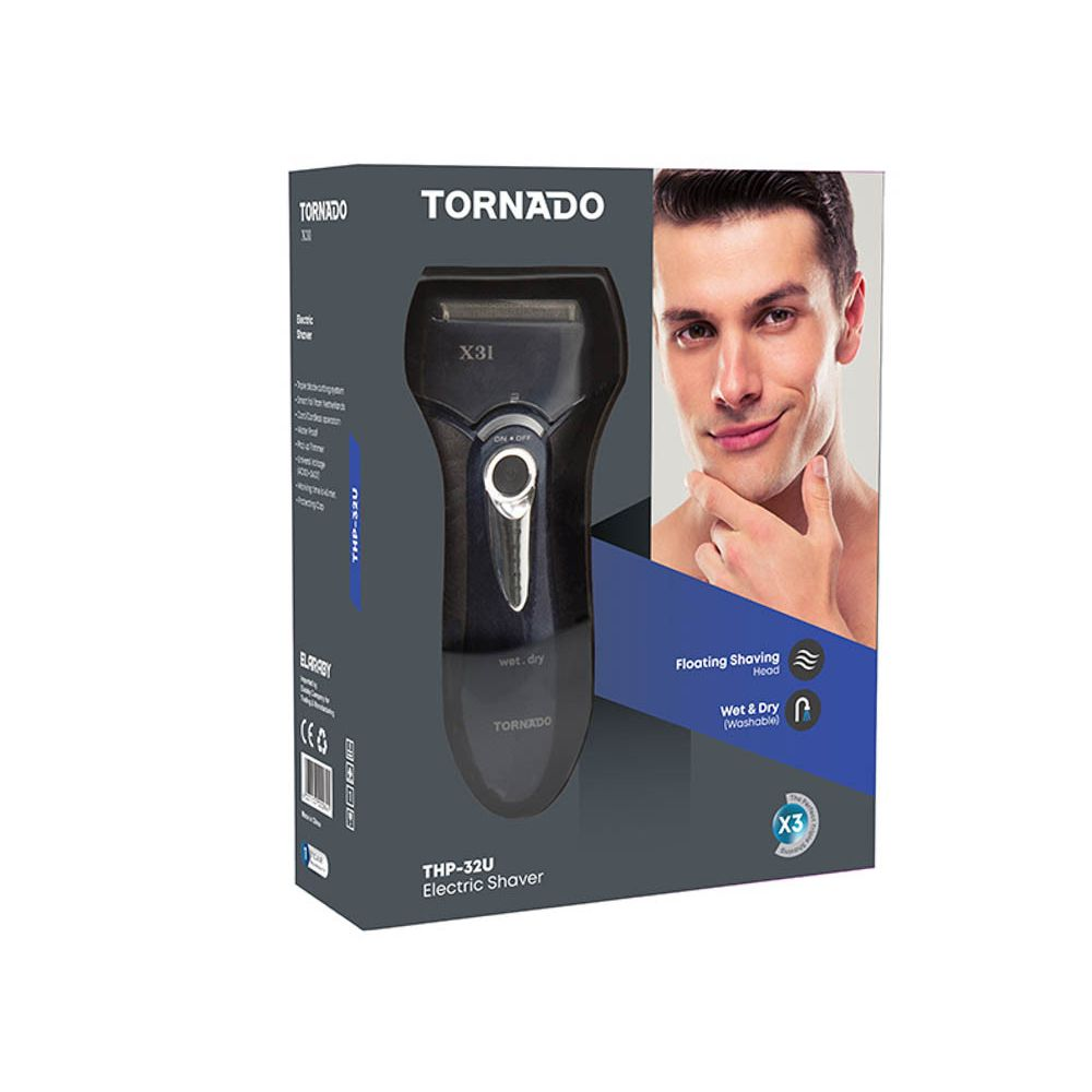 ماكينة حلاقة تورنيدو للاستعمال الجاف والرطب، ازرق داكن - THP-32U 