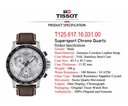 T125.617.16.031 ساعة رجالي TISSOT