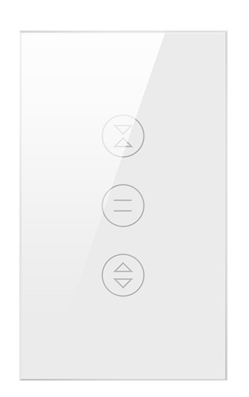 SHUTTER SWITCH SINGLE-FLAT (Black & White) (Wifi)