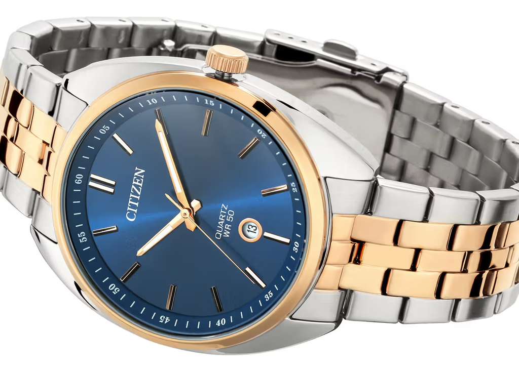 BI5096-53L ساعة سيتزن معدن فضي*ذهبي مينا أزرق