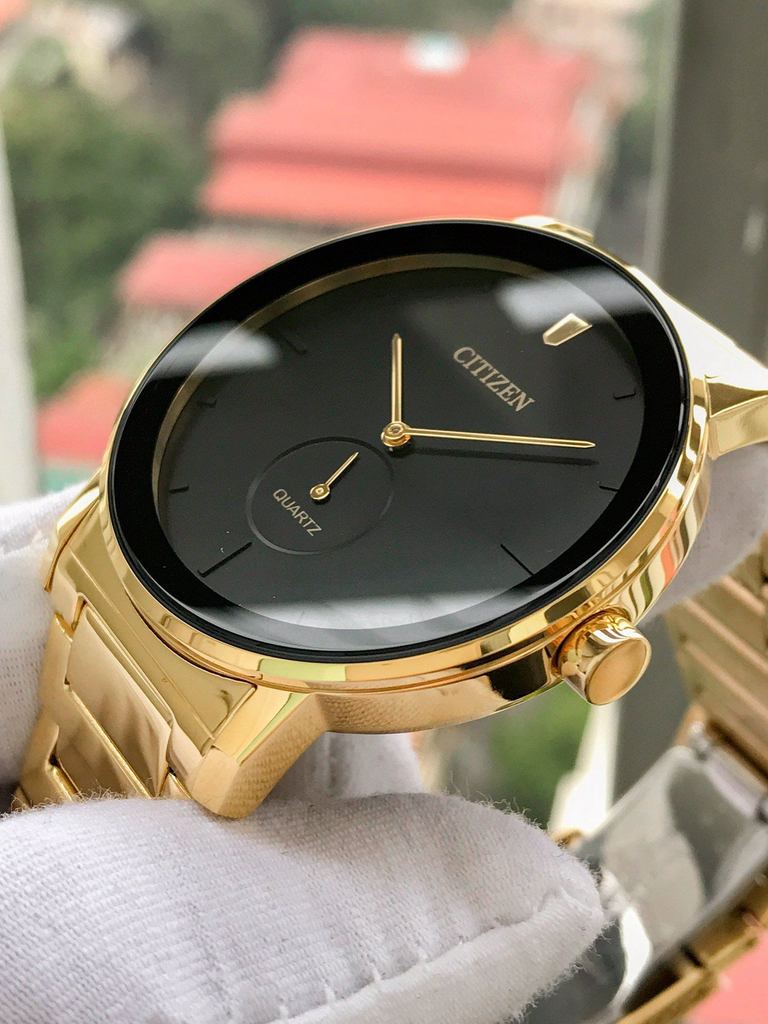 BE9182-57E gold steel black dail