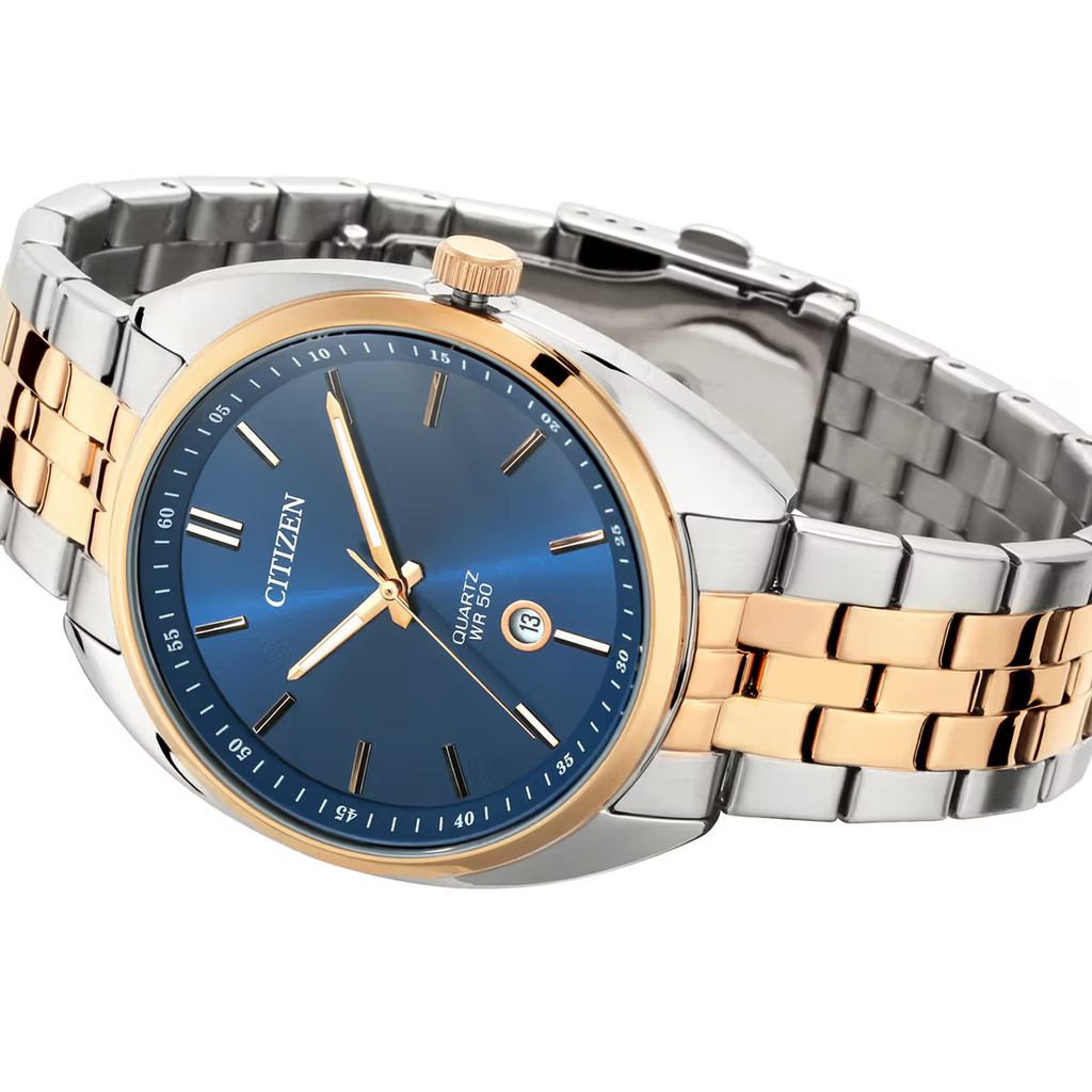 BI5096-53L ساعة سيتزن معدن فضي*ذهبي مينا أزرق