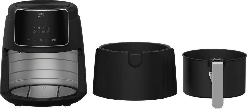Beko ExpertFry EF 4000 Digital Air Fryer, 3.9 Liters, 1500 Watt, Black - FRL 2244 B 