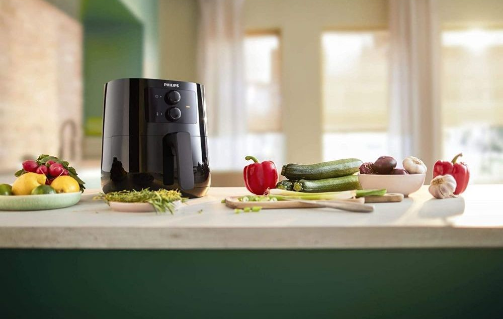 قلاية بدون زيت فيليبس، 1400 وات،4.1 لتر، اسود - HD9200 