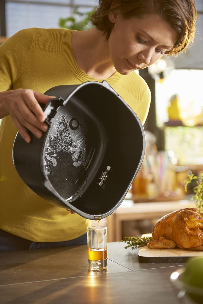 قلاية بدون زيت فيليبس بريميوم XXL، سعة 7.3 لتر، اسود - HD9650-91 