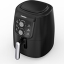 اير فراير تورنيدو، 4 لتر، 1550 وات، اسود وفضي - THF-1554M-XL-BS 