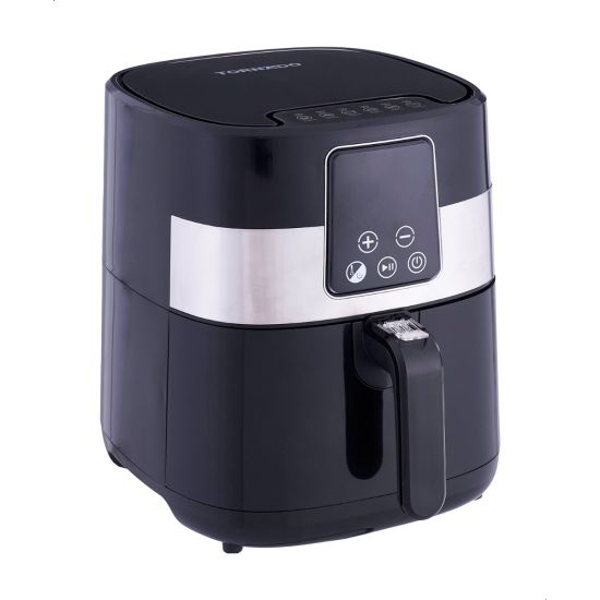 قلاية بدون زيت تورنيدو ديجيتال، 1300 وات، اسود/فضي - THF-133D 