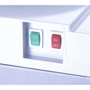 مبرد مياه بارد و ساخن مزود بفريزر من بيرجن، فضي - BY87 