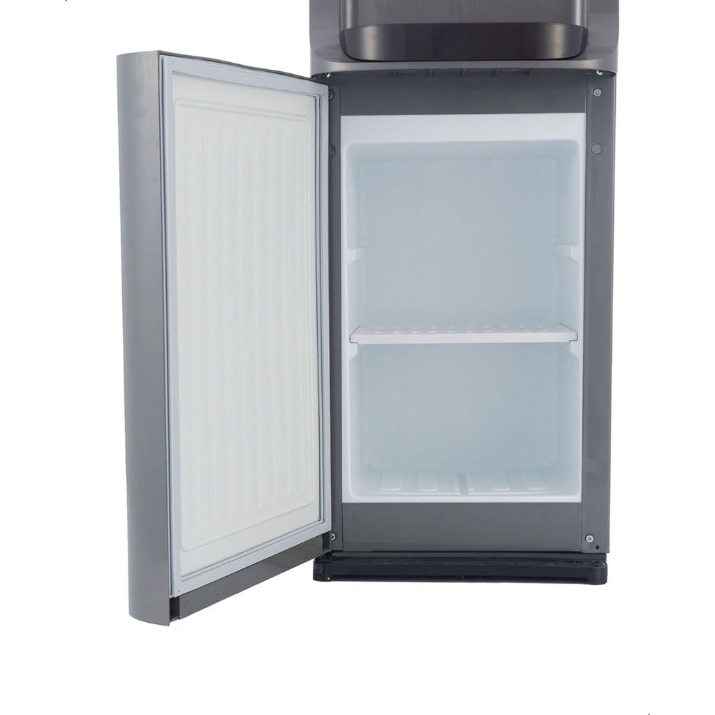 مبرد مياه فريش، 3 حنفيات، رمادى - FW16VCDH مع حامل أكواب 