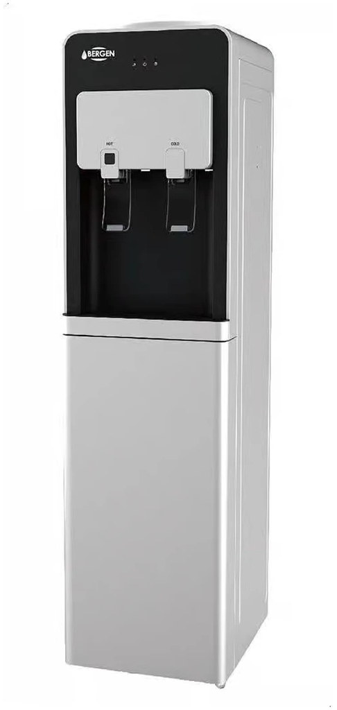 مبرد مياه بارد وساخن بيرجن، ابيض و رمادي - BY509 