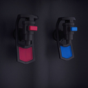 مبرد مياه بارد و ساخن مزود بحامل اكواب من بيرجن، أسود وفضي - WD2202 