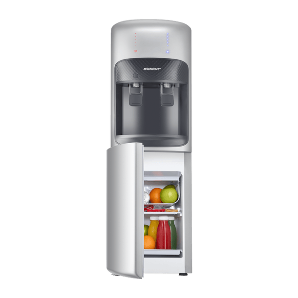 مبرد مياه كولدير كلاسيك A بثلاجة، ساخن وبارد، 2 حنفية - اسود وفضي 