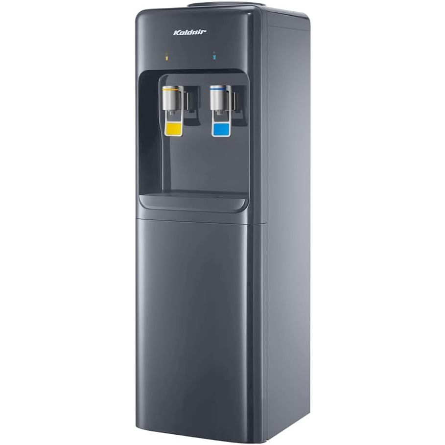 مبرد مياه كولدير، دافئ وبارد، 2 حنفية، رمادي غامق - KWD CB 