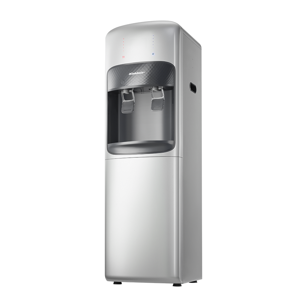 مبرد مياه كولدير كلاسيك A بثلاجة، ساخن وبارد، 2 حنفية - فضي 