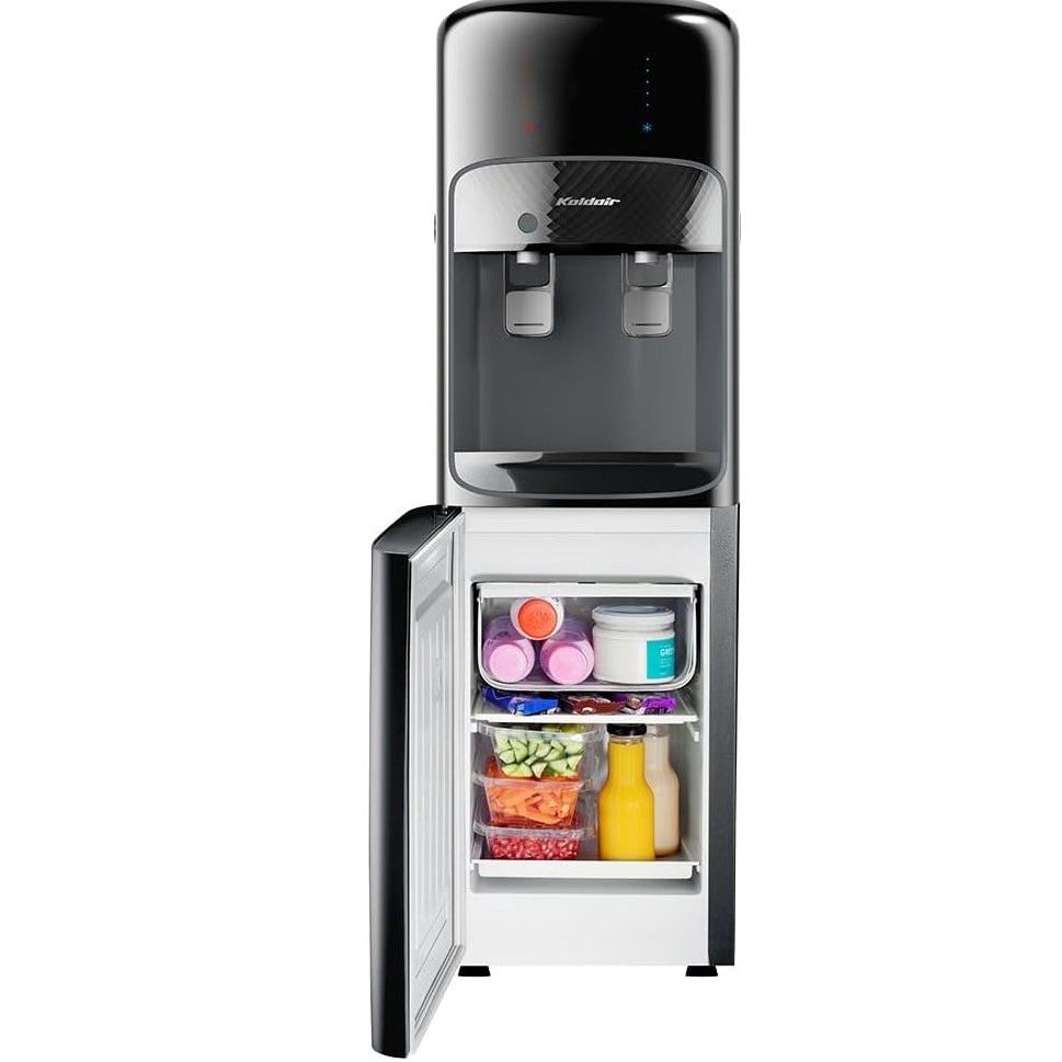 مبرد مياه كولدير، ساخن وبارد بثلاجة، 2 حنفية، اسود - A3.1 