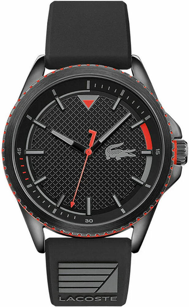 ساعة لكوست رابر أسود 2011029 رجالي