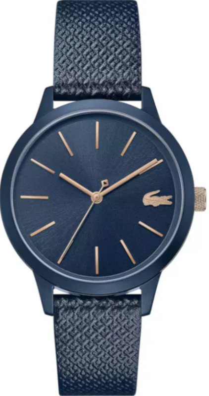 ساعة لكوست جلد أزرق 2001091 رجالي