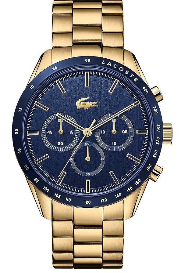 ساعة لكوست معدن ذهبي 2011096 رجالي