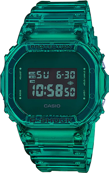  DW-5600SB-3DR ساعة جي شوك رابر أخضر مينا أخضر رجالي