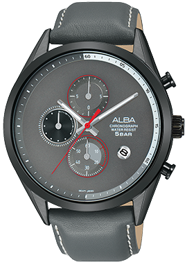 AM3571X1 grey leather grey dial  رجالي