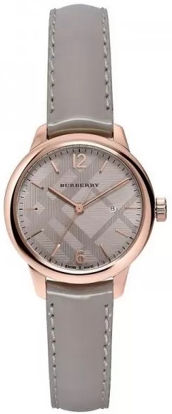 ساعة بربري حريمي جلد كافي مينا كافي