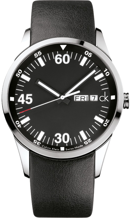 black leather black dail k2221136