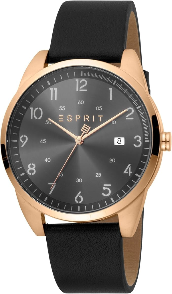 es1g212l0045 black leather grey dail