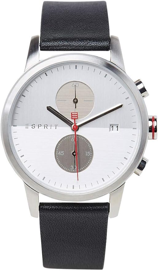 black leather white dail