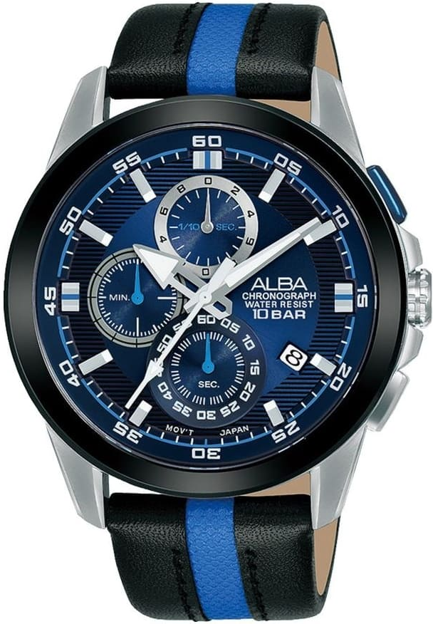 AM3731x1 black blue brown leather رجالي