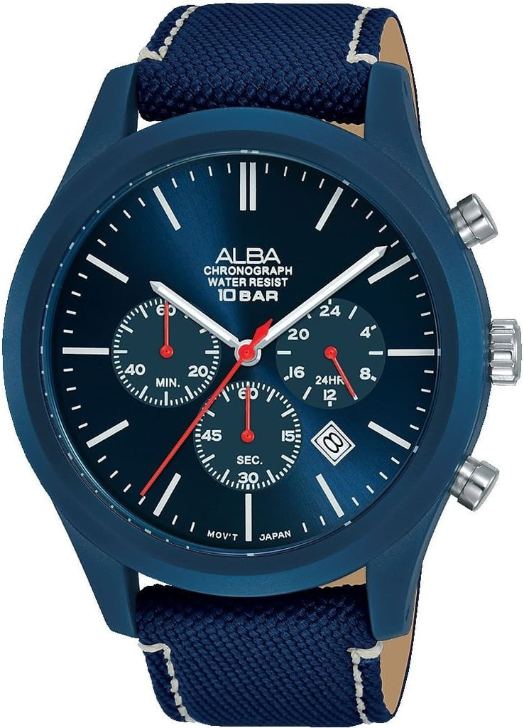 AT3G27X1 jeans leather blue dail رجالي