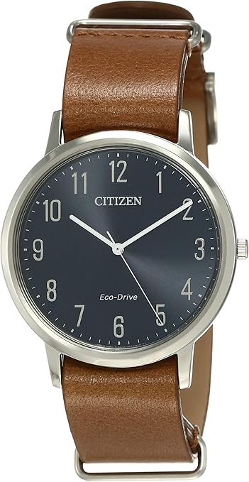 BJ6501-10L brown leather blue dail