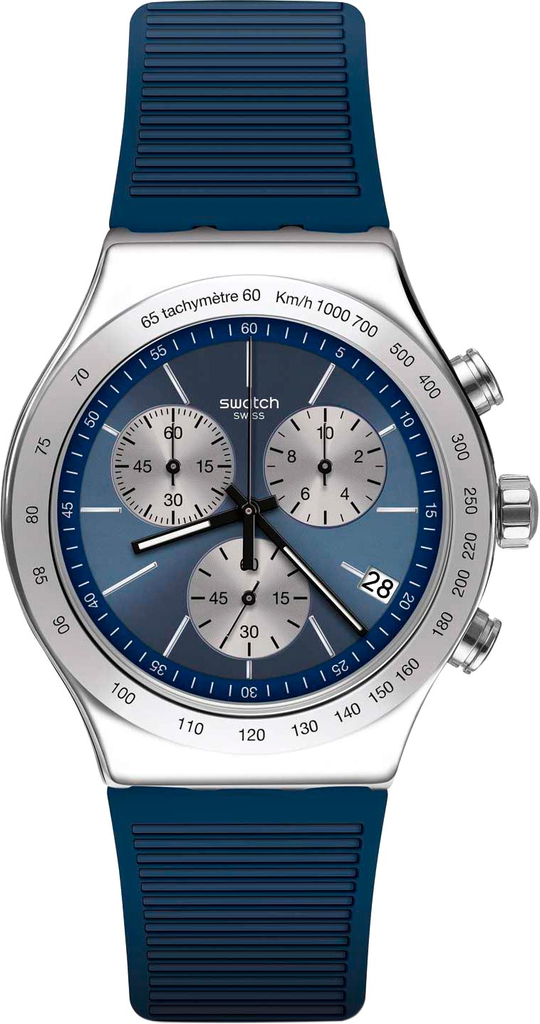 YVS475 ساعة سواتش رجالي رابر أزرق