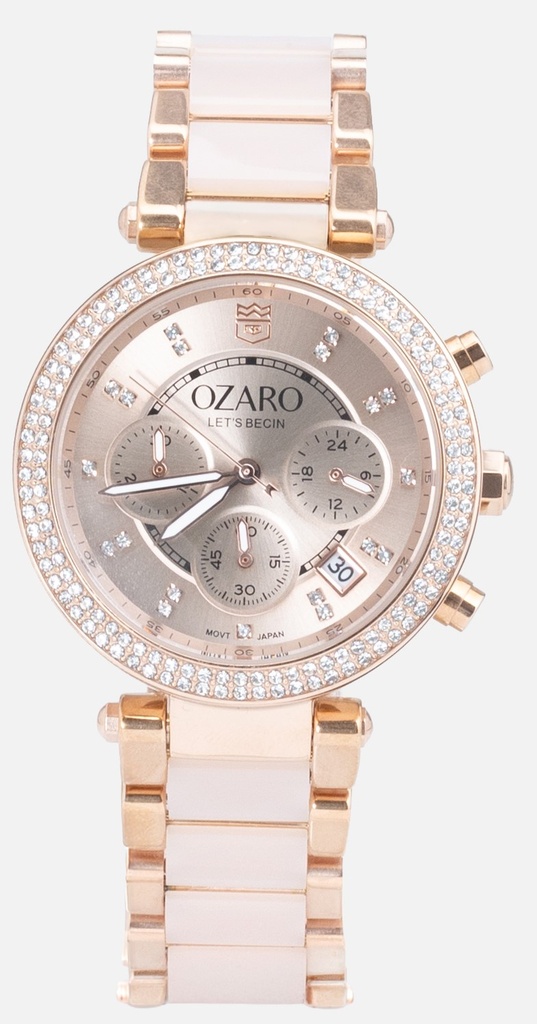 OZ-14018RR ساعة OZARO حريمي روز جولد