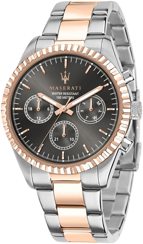 8853100020 ساعة مزراتي معدن مينا أزرق