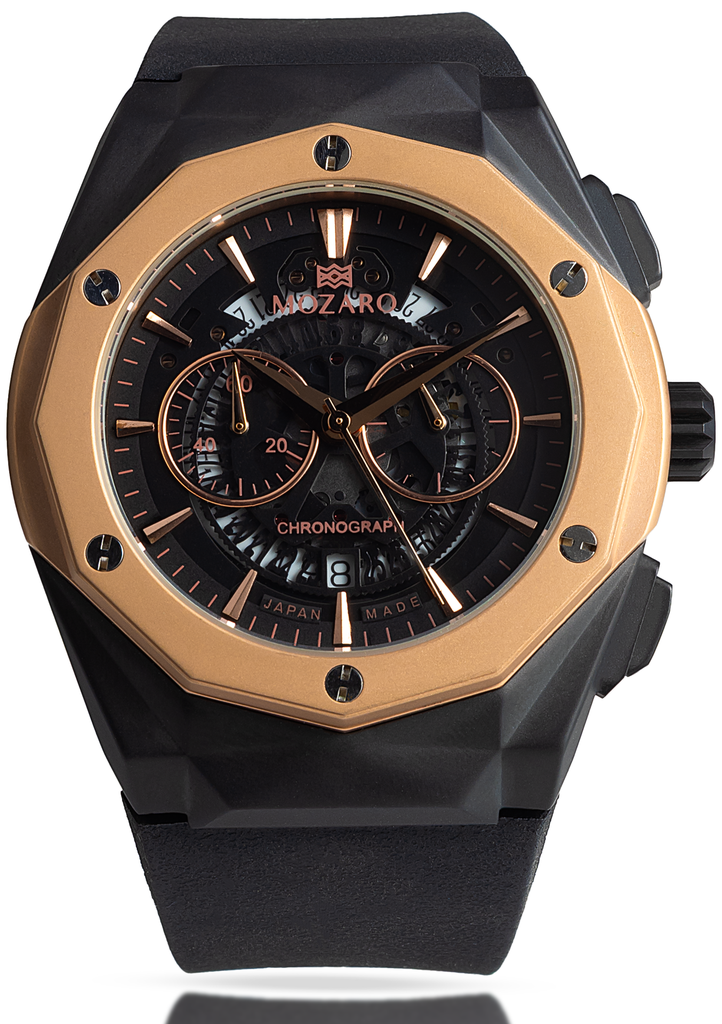 MO-71800BRBB مسدسه MOZARO ساعة رجالي