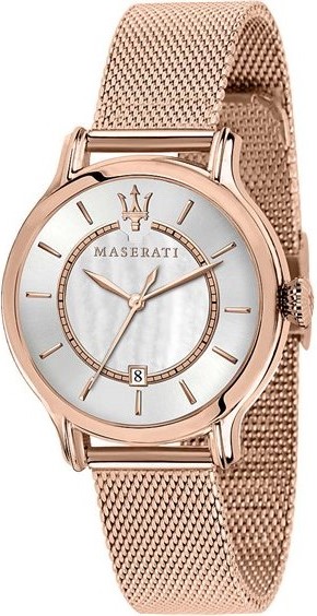 8853118506 ساعة مزراتي حصيرة مينا ابيض حريمي 