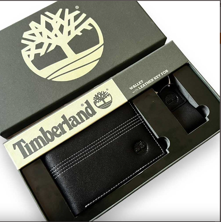 Timberland Set of Wallet and Keychain-1