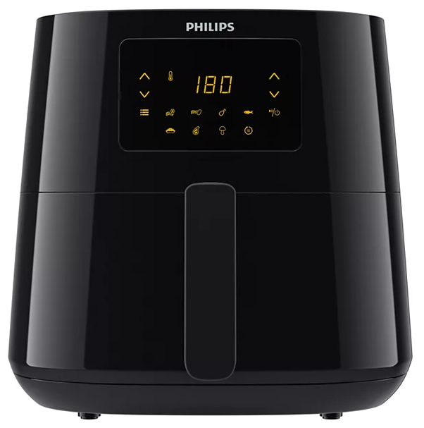 قلاية بدون زيت فيليبس اسينشيال XL، بحجم 6.2 لتر، 2000 وات، اسود - HD9270/91 