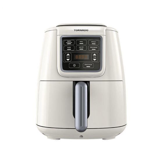 اير فراير ديجيتال تورنيدو، 4 لتر، 1550 وات، فضي وكريمي - THF-1554D-XL-CS 