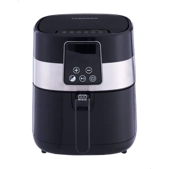 قلاية بدون زيت تورنيدو ديجيتال، 1300 وات، اسود/فضي - THF-133D 