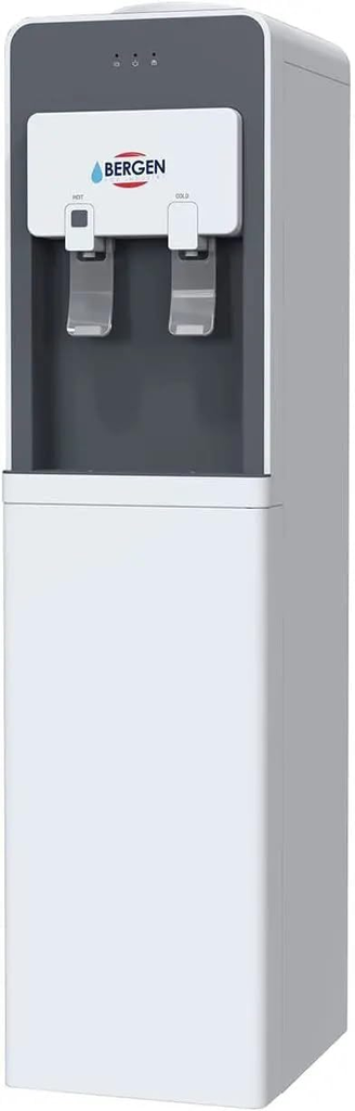 مبرد مياه بارد وساخن بيرجن، ابيض و رمادي - BY509 