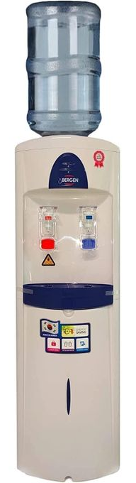 مبرد مياه بيرجن سخن وبارد، 2 حنفية، ابيض وازرق - WFB-330LA 