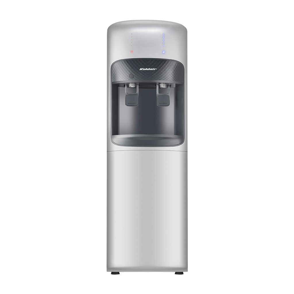 مبرد مياه كولدير كلاسيك A بثلاجة، ساخن وبارد، 2 حنفية - فضي 