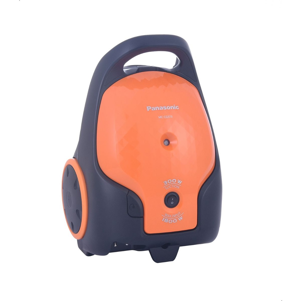 مكنسة كهربائية بكيس باناسونيك، 1800 وات، اسود و برتقالي - MC-CG373 